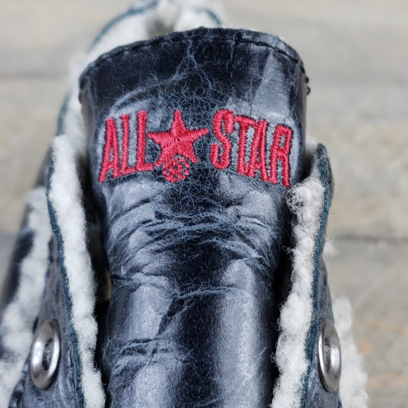NEW Converse All Star Shearling Ix Leather Slip on - Picture 7 of 8
